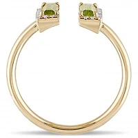 Julianna B 14K Yellow Gold Peridot & Diamond Ring