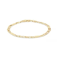10K Yellow Gold 7.25" Chain Bracelet