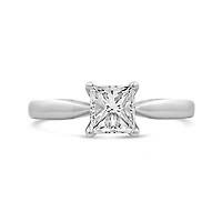 Glacier Fire 14K White Gold 1.00CT Princess Cut Diamond Solitaire Ring