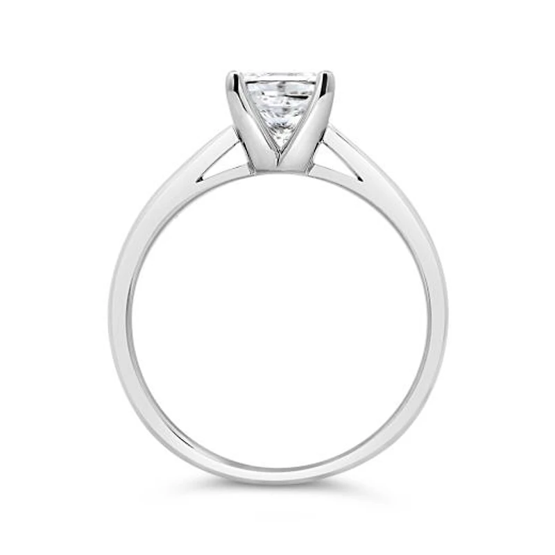Glacier Fire 14K White Gold 1.00CT Princess Cut Diamond Solitaire Ring