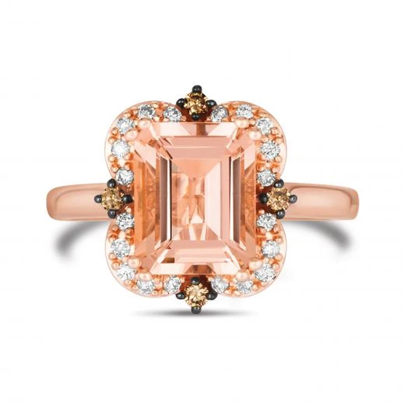 Le Vian 14K Rose Gold Morganite And Diamond Ring