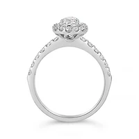 Glacier Fire 14K White Gold 1.20CTW Pear Shape Bridal Ring