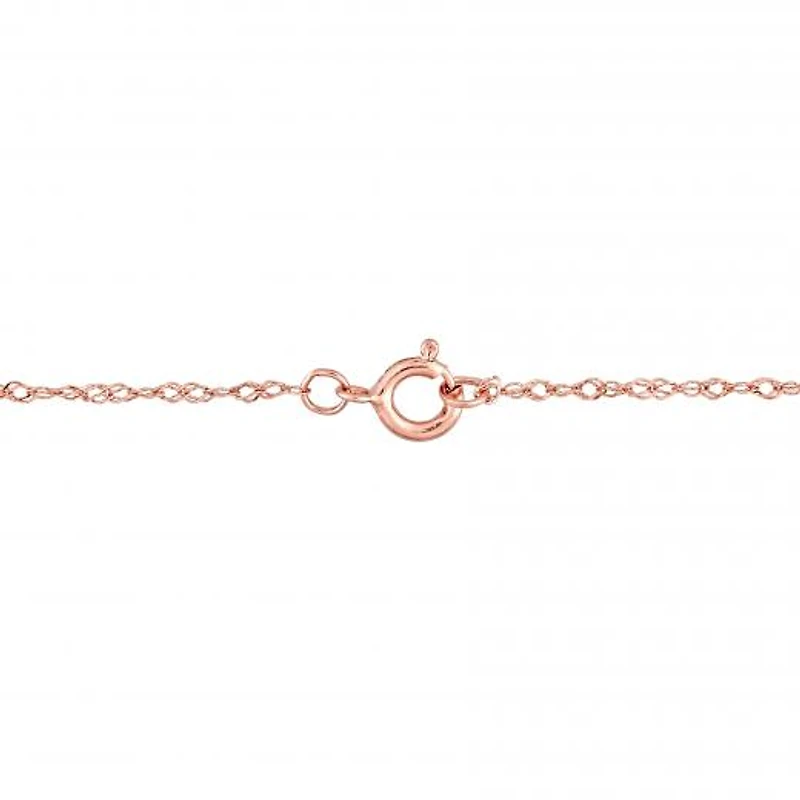 Julianna B 10K Rose Gold Morganite & Diamond Necklace