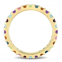 Julianna B 10K Yellow Gold Multi Gemstone Eternity Ring