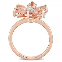 Julianna B 10K Rose Gold Morganite & Diamond Ring