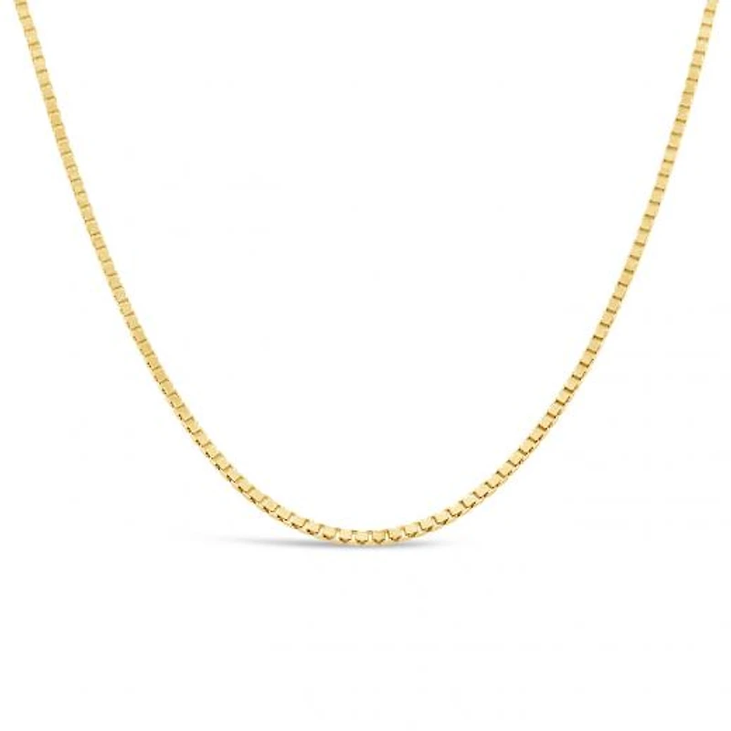 10K Yellow Gold 18" 1.3mm Box Chain
