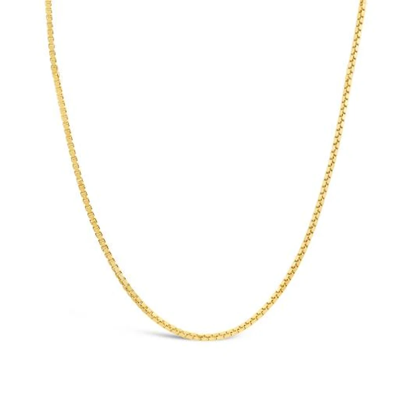 10K Yellow Gold 24" 0.90mm Box Link