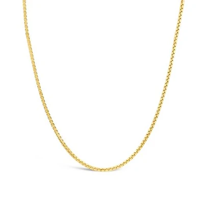 10K Yellow Gold 24" 0.90mm Box Link