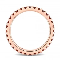 Julianna B 10K Rose Gold Garnet Eternity Ring