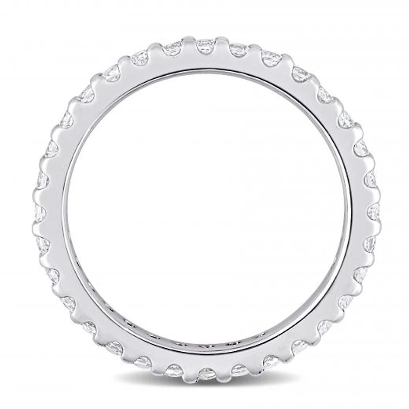 Julianna B 10K White Gold White Topaz Eternity Ring