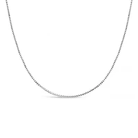 10K White Gold 18" 0.9mm Box Chain