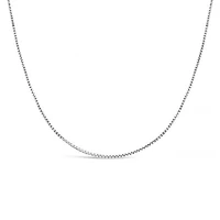 10K White Gold 16" 0.9mm Box Chain