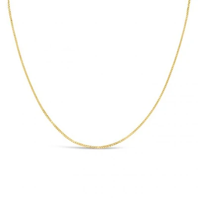 10K Yellow Gold 24" 0.8mm Box Chain