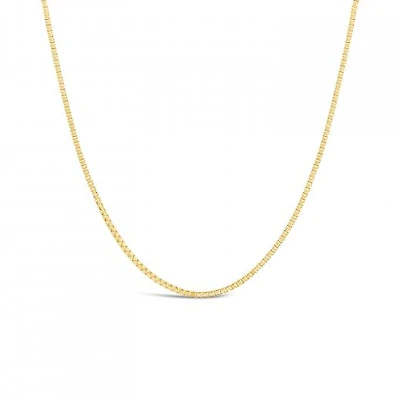 10K Yellow Gold 18" 0.8mm Box Chain