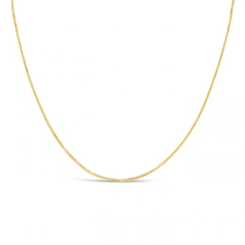 10K Yellow Gold 16" 0.8mm Box Chain