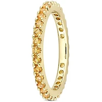 Julianna B 10K Yellow Gold Citrine Eternity Ring