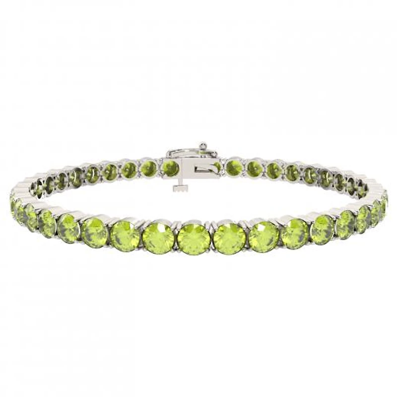 Sterling Silver Peridot Bracelet