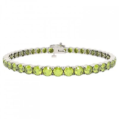 Sterling Silver Peridot Bracelet
