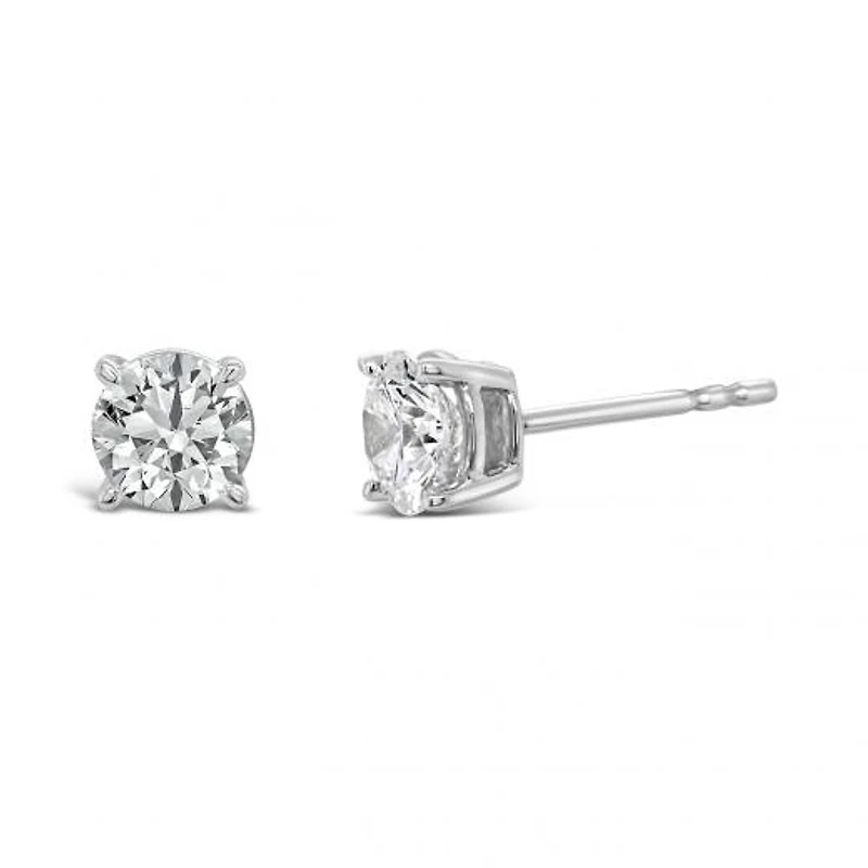 10K White Gold Lab Grown Diamond Studs 1.20CTW SI2/HI
