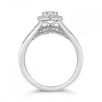 10K White Gold 0.50CTW Diamond Fashion Pear Shape Ring