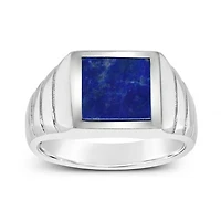 Sterling Silver Lapis Ring Size Small