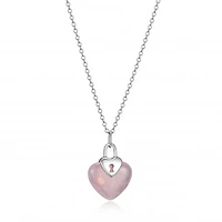 Elle Lock & Key Heart Necklace