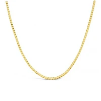 14K Yellow Gold 18" 1.00mm Box Link Chain