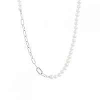 Sterling Silver 8-9mm Freshwater Pearl 22" Necklace