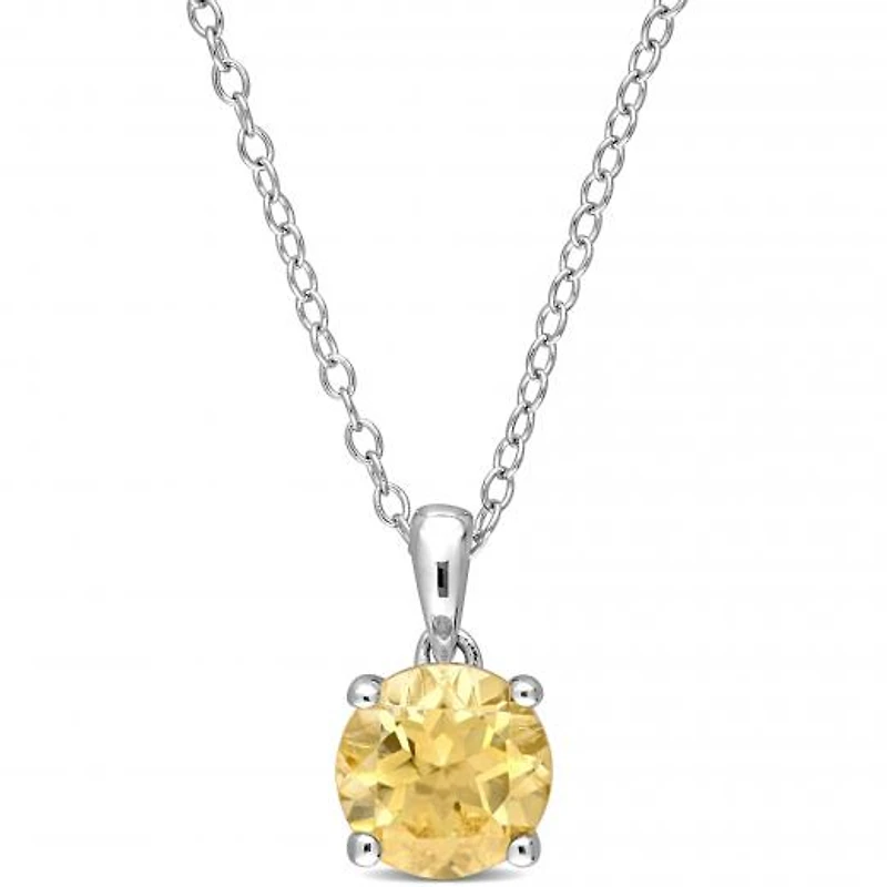 Julianna B Sterling Silver Citrine Necklace