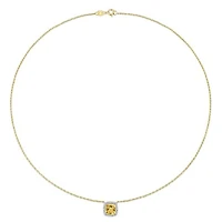 Julianna B 10K Yellow Gold Citrine & Diamond Necklace