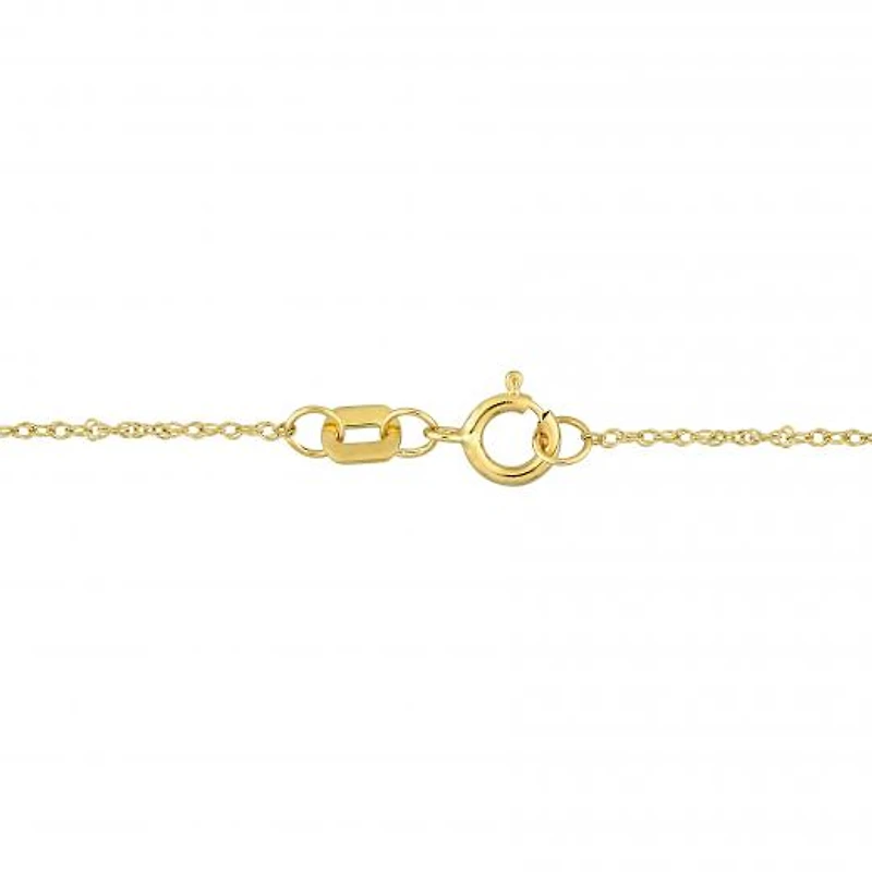 Julianna B 10K Yellow Gold Peridot and White Topaz Necklace