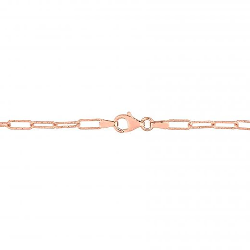 Julianna B Sterling Silver 18K Rose Gold Plated Morganite & White Topaz Necklace