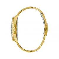 Guess Men's Stainless Steel Gold-Tone Analog Watch
