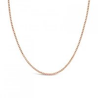 10K Rose Gold 18" 0.8mm Box Chain