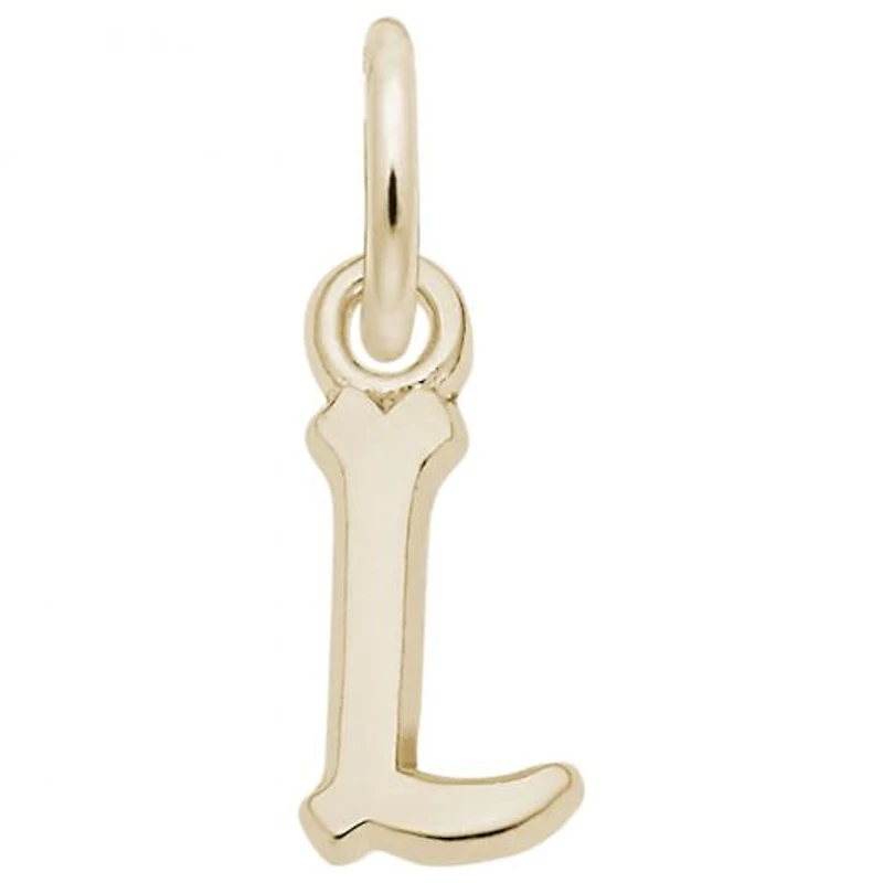 10K Yellow Gold Initial L Pendant