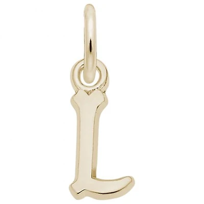 10K Yellow Gold Initial L Pendant