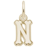 10K Yellow Gold Initial N Pendant