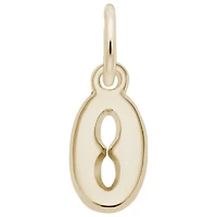 10K Yellow Gold Initial O Pendant