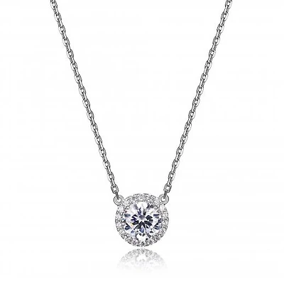 Reign Round Halo Necklace