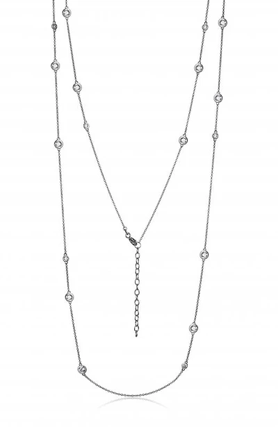 Reign Bezel Set Stations Necklace