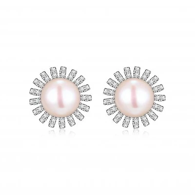 Reign Diamondlite Pearl Studs
