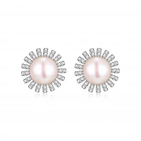 Reign Diamondlite Pearl Studs
