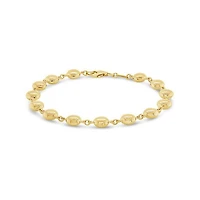 10K Yellow Gold 7.5" Ball Link Bracelet