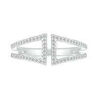 10K White Gold 0.18CTW Diamond Fashion Ring