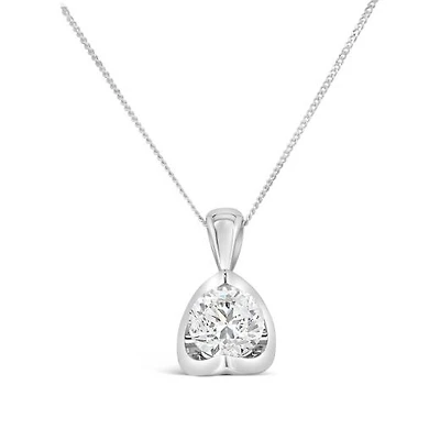 Glacier Fire 14K White Gold 1.00CT Canadian Diamond Pendant