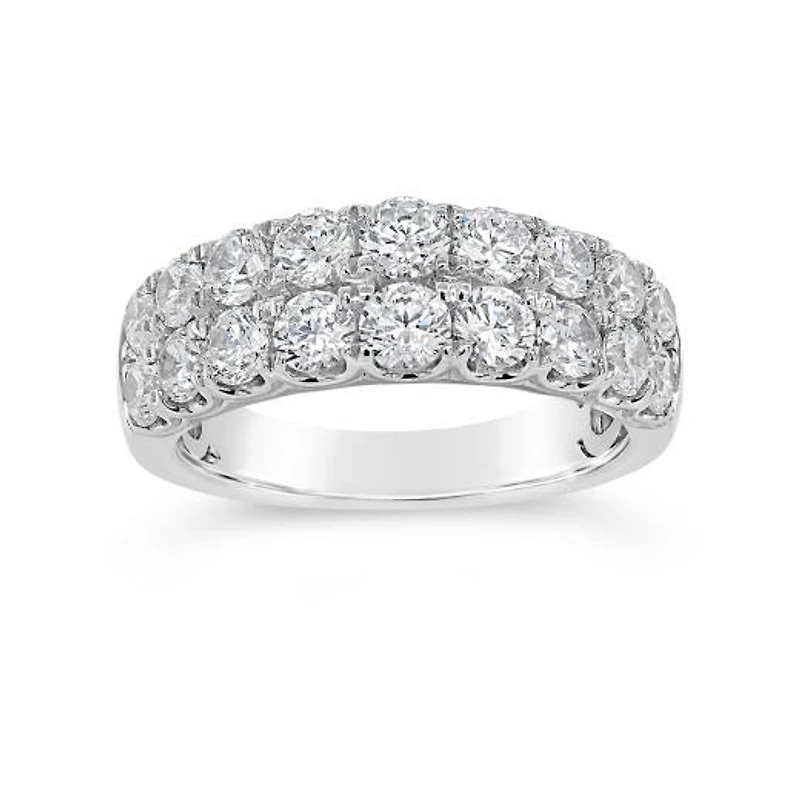 14K White Gold 2.00CTW Diamond Anniversary Band
