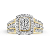10K Yellow Gold 1.00CTW Diamond Fashion Ring