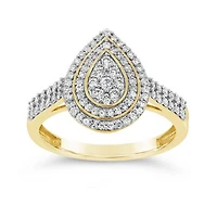 10K Yellow Gold 0.50CTW Diamond Fashion Ring