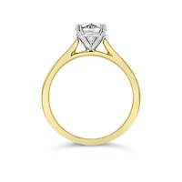 14K Yellow Gold Lab Grown 1.00CT Diamond Solitaire Ring