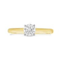 Glacier Fire 14K Yellow Gold Canadian 0.50CTW Diamond Solitaire Ring